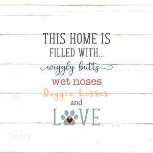 Dieses Haus ist mit Wackel Hintern gefüllt | Hund SVG