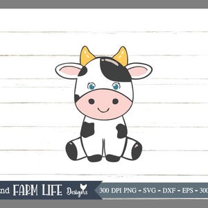 Niedliche Baby Kuh SVG, Baby Kuh Jpeg, PNG, Bay Kuh svg, Kuh für Cricut