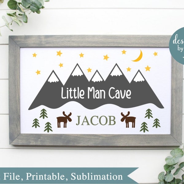 Little Man Cave SVG, png, eps, jpeg, dxf, sublimation, craft file