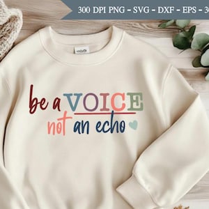 Sei die Stimme kein Hall SVG, PNG, JPEG für Schilder oder Shirts