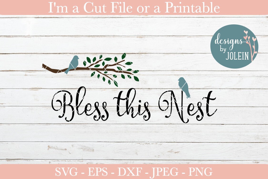 Bless This Nest SVG Png Jpeg Dxf Eps Craft File for - Etsy