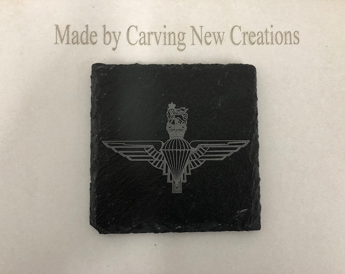 RAF | British Army | Royal Navy | Officially Licensed | Slate Coasters Set of 4 Any Active Insignias
