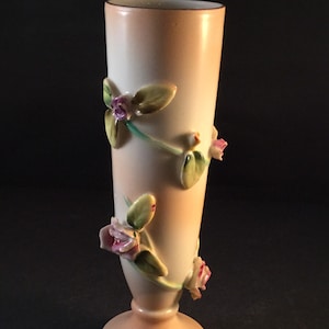 Ucago China Hand Painted Rose Bud Vase