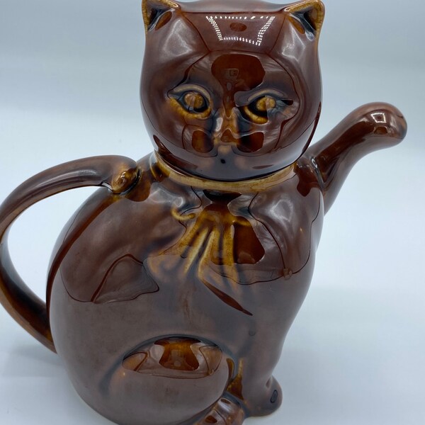 Cat Teapot Etsy