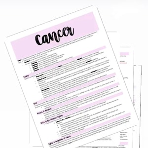 MED SURG - Cancer