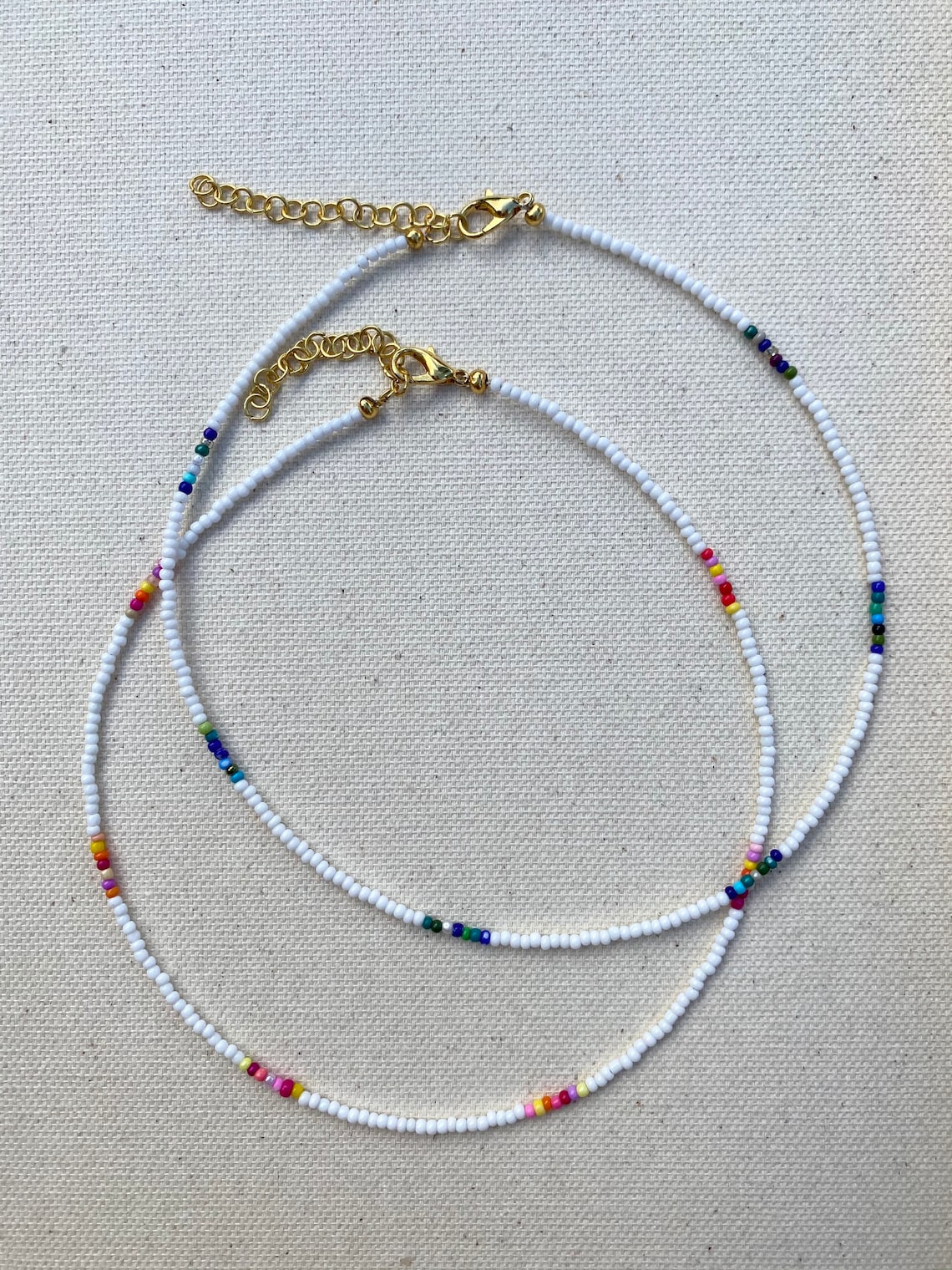 Simple seed need necklaces preppy seed bead necklace trendy Etsy