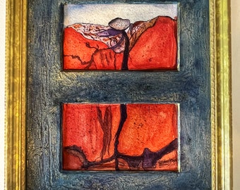 Watercolor in frame