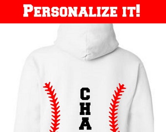 Personalized Baseball Hoodie - Perfect for the home run hitter in your family!