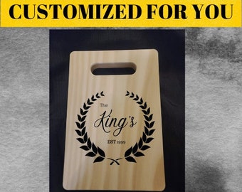 Customized Monogramed Cutting Board