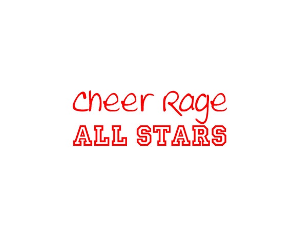 Custom Cheer team Decal - Show you support with these custom cheer team car decals.