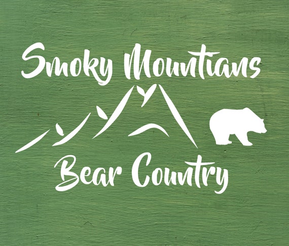 Smoky Mountains Bear Country Decal