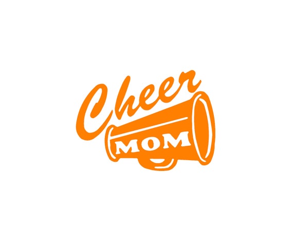 Cheer Mom Decal - 4 x 5 inch  Cheerleader car decal
