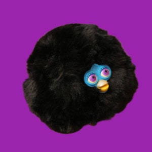 Handmade Long Furby Fortune Teller Plush: Oddbody Art Puppet