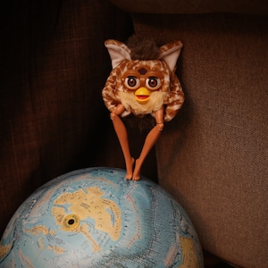 Custom Furby Oddbody Long Furby Cursed Handmade Art Plush Puppet Custom Plush Odd Gifts Funny Gifts Weird Gifts Cursed Puppet