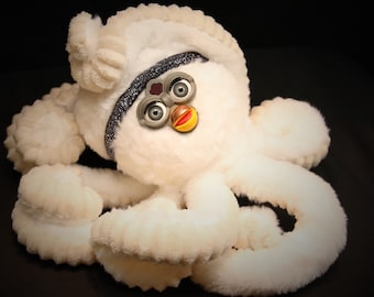 Custom Furby Oddbody Long Furby Octopus Handmade Art Plush Puppet Custom Plush Odd Gifts Funny Gifts Weird Gifts Octopus Puppet
