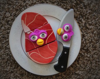 furby with knife