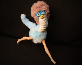 Custom Doll Furby Oddbody Long Furby, Cursed Dolls, Handmade Art Plush Puppet Custom Plush Odd Gifts Funny Gifts Weird Gifts Haunted Toys