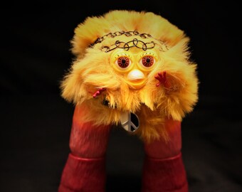 Custom Furby Oddbody Long Furby Cursed Doll Handmade Art Plush Puppet Custom Plush Odd Gifts Funny Gifts Weird Gifts Cursed Puppet