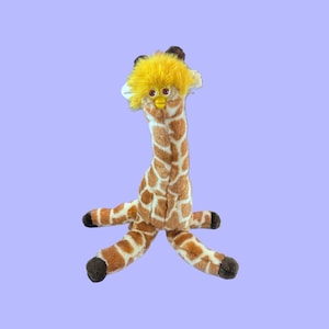 Custom Long Furby Plush: Handmade Giraffe Oddbody Art Puppet