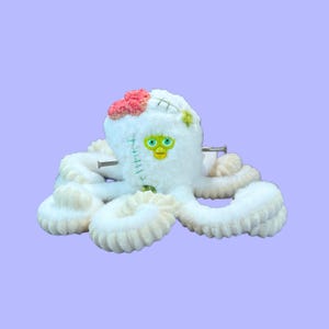 Custom Long Furby Plush: Handmade Zombie Octopus Oddbody Art Puppet