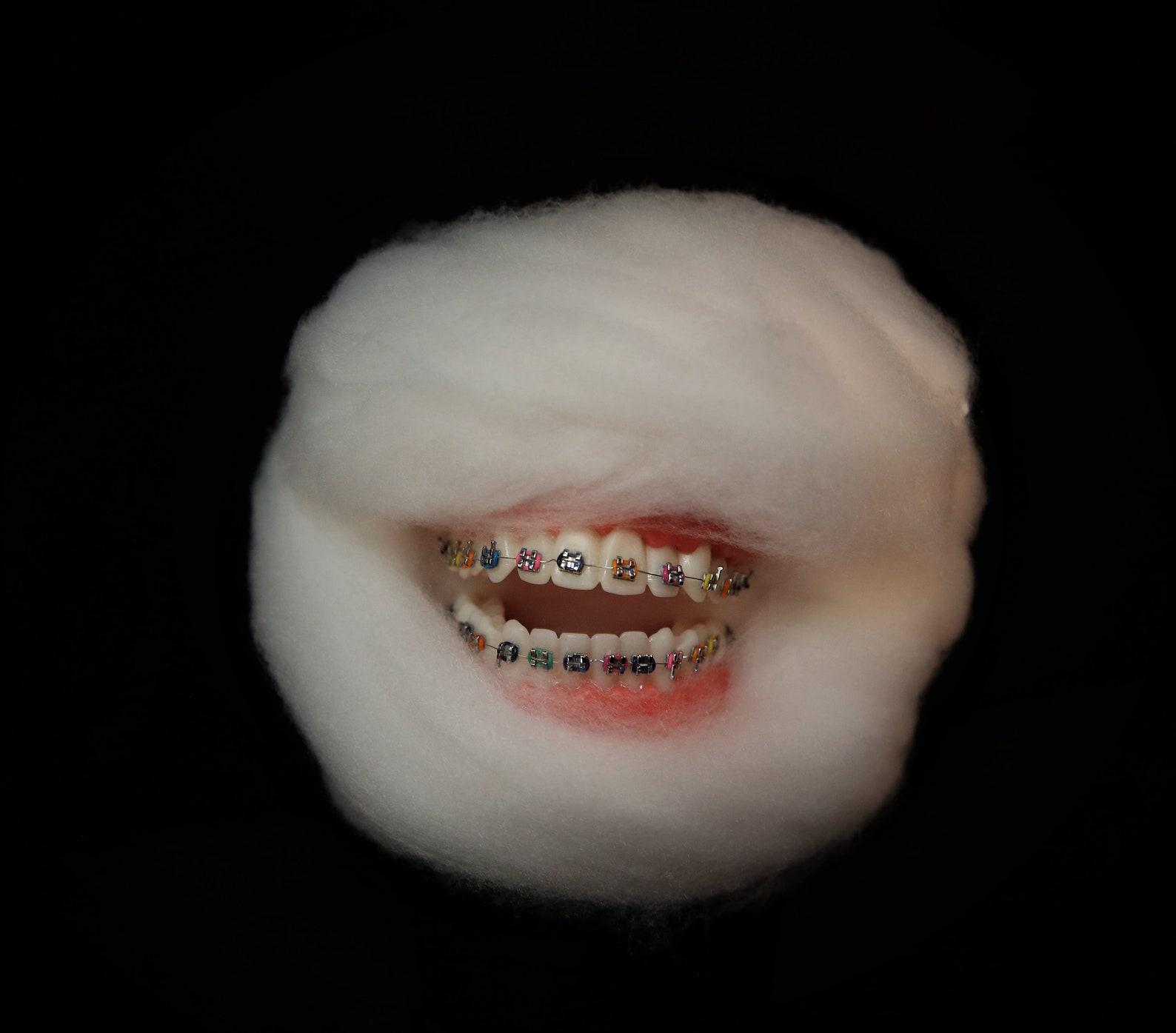 Teeth Cloud Mouth Cloud Mouth Art Mixed Media Weird Stuff - Etsy