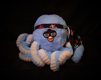 Custom Furby Oddbody Long Furby Octopus Handmade Art Plush Puppet Custom Plush Odd Gifts Funny Gifts Weird Gifts Tentacle Puppet