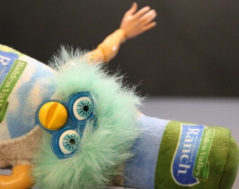 Furby Oddbody Long Furby SALAD DRESSING ART Odd Funny Gifts Weird Ranch Salad Dressing Puppet