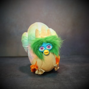 Custom Snail Furby Plush: Handmade Oddbody Art Puppet