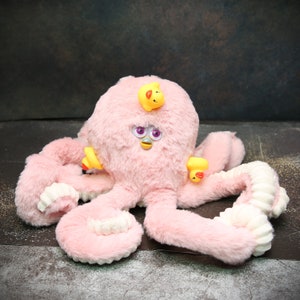 Custom Furby Oddbody Long Furby Octopus Handmade Art Plush Puppet Custom Plush Odd Gifts Funny Gifts Weird Gifts Octopus Puppet