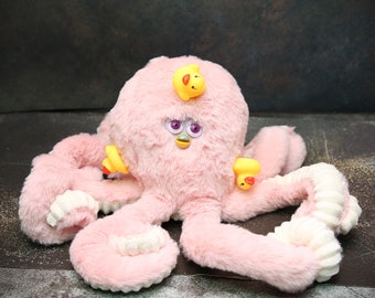 Custom Furby Oddbody Long Furby Octopus Handmade Art Plush Puppet Custom Plush Odd Gifts Funny Gifts Weird Gifts Octopus Puppet