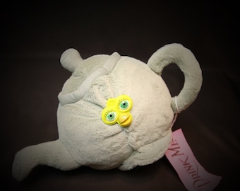 Custom Tea Pot Furby Plush: Handmade Oddbody Art Doll