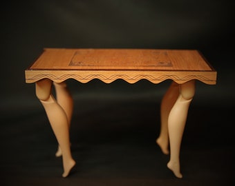 Handmade ART toy fantasy creature Cursed Leg Table doll collectible Bootleg Action Figure Creepy Cute Gift Haunted Surprise Box