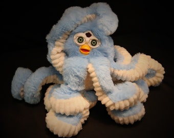 Custom Furby Oddbody Long Furby Octopus Handmade Art Plush Puppet Custom Plush Odd Gifts Funny Gifts Weird Gifts Octopus Puppet