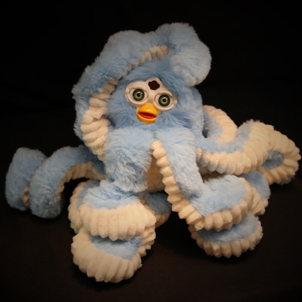 Custom Furby Oddbody Long Furby Octopus Handmade Art Plush Puppet Custom Plush Odd Gifts Funny Gifts Weird Gifts Octopus Puppet