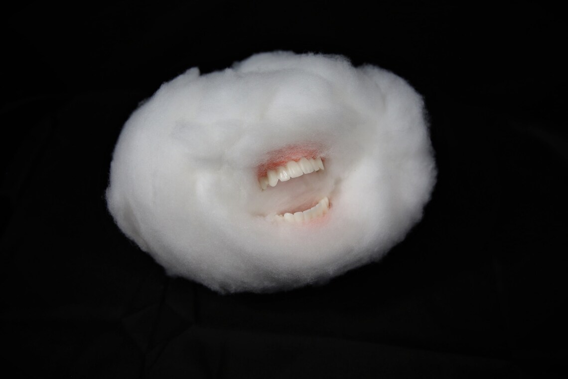 Teeth Cloud Hanging Cloud Mouth Art Multimedia Weird Stuff Etsy