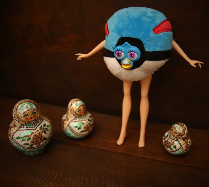 Custom Furby Oddbody Long Furby Monster Ball Handmade Art