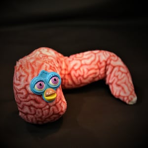 Handmade ART toy fantasy creature Long Furby Cursed doll collectible Bootleg Action Figure Creepy Cute Gift Haunted Surprise Box