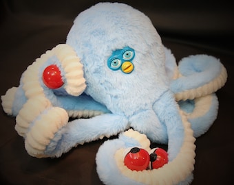 Custom Furby Oddbody Long Furby Octopus Handmade Art Plush Puppet Custom Plush Odd Gifts Funny Gifts Weird Gifts Octopus Puppet