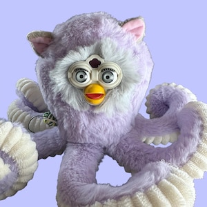 Handmade Octopus Furby Plush: Custom Oddbody Art Doll