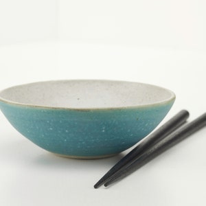 Small Blue Bowl, hand thrown ceramic, stoneware pottery image 2