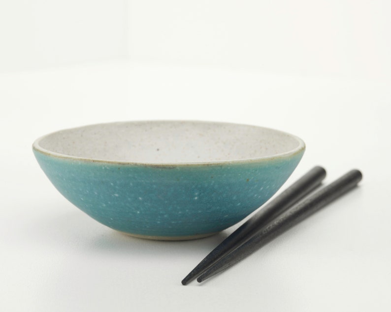 Small Blue Bowl, hand thrown ceramic, stoneware pottery image 2