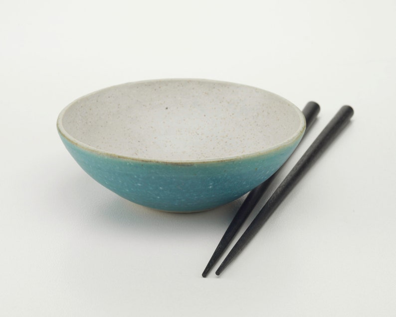 Small Blue Bowl, hand thrown ceramic, stoneware pottery image 3