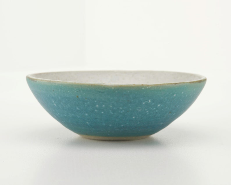 Small Blue Bowl, hand thrown ceramic, stoneware pottery image 1