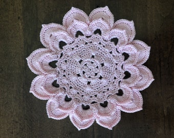 Crochet Lace Doily, Mini Flower Doily