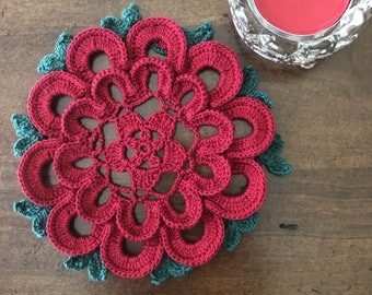 Crochet Lace Doily, Mini Flower Doily