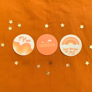 groovy vinyl sticker pakket