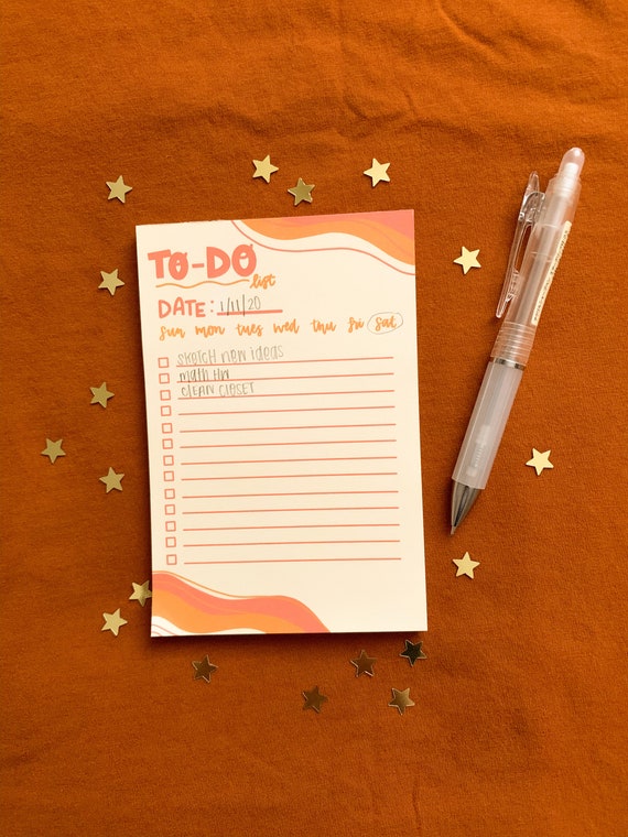 To-do List Notepad - Etsy