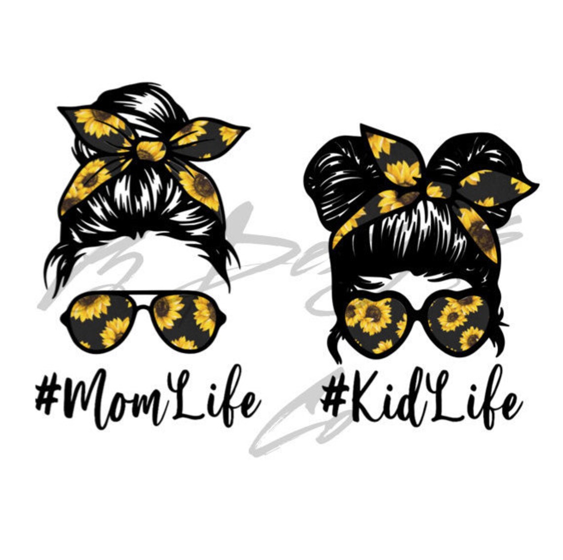 Download Mom Life/Kid Life Sunflower Digital Download PNG ...