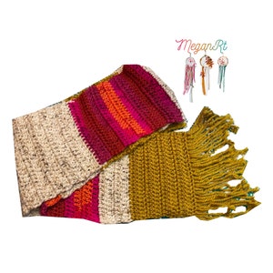 Crochet chunky scarf