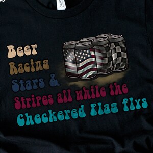 Beer Racing Stars & Stripes, Racing PNG, Racing Shirt Design, Racing Sublimation PNG, Sublimation Racing Design, DTF Racing Design png